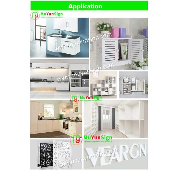 Printable PVC Foam Sheet UV Ink Printability Glossy Large Scale