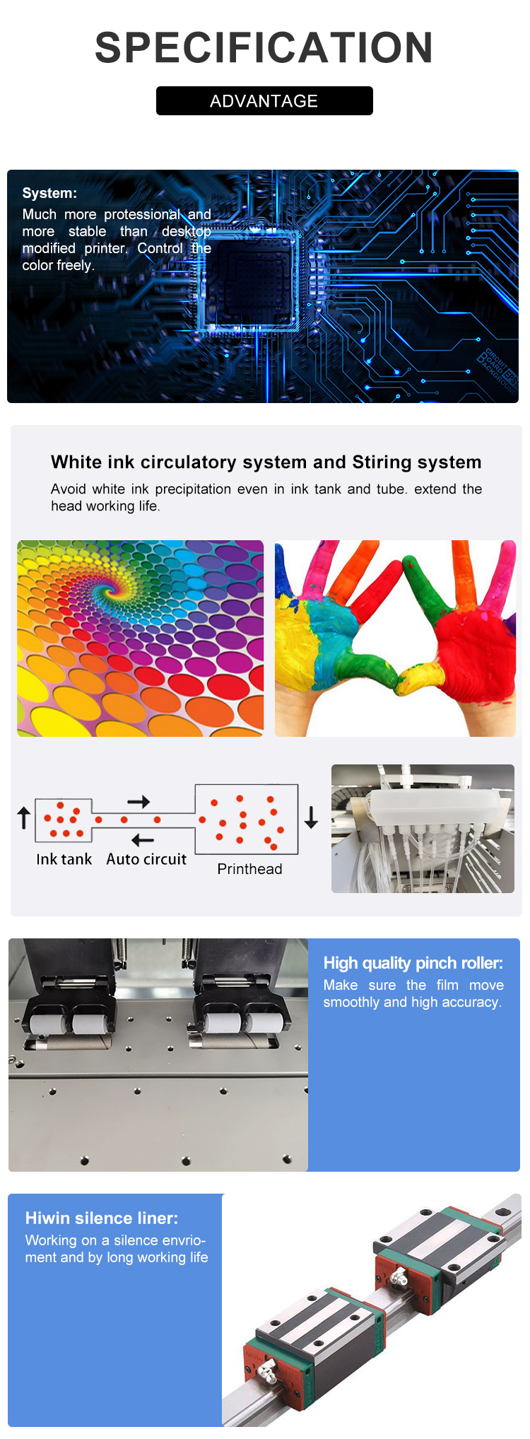 Cloths Printing KCMY W A3 PET Film DTF Printer Machine with xp600 Print Head