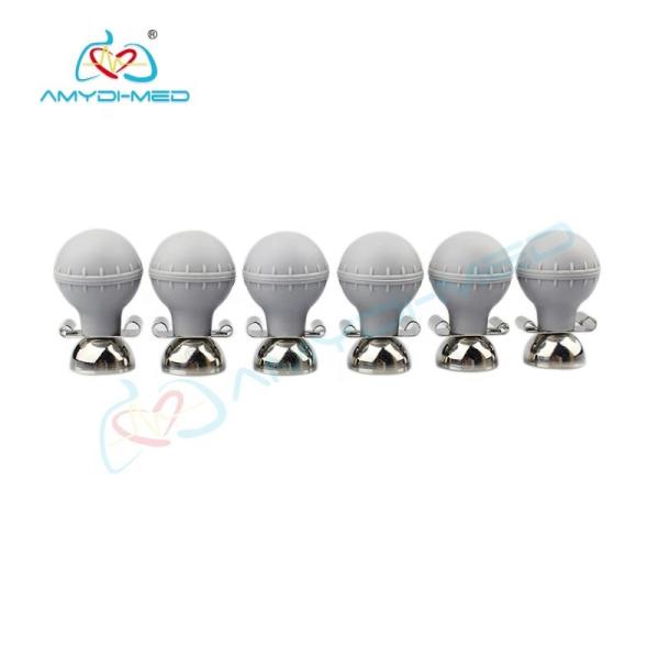 Chest Suction Ecg Bulb Electrodes Rubber Reusable 15mm High Accuracy