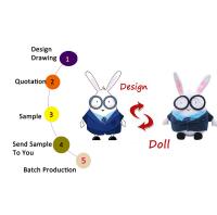 Jouets 100% de peluche de coton de la peluche pp de polyester d'ODM/OEM
