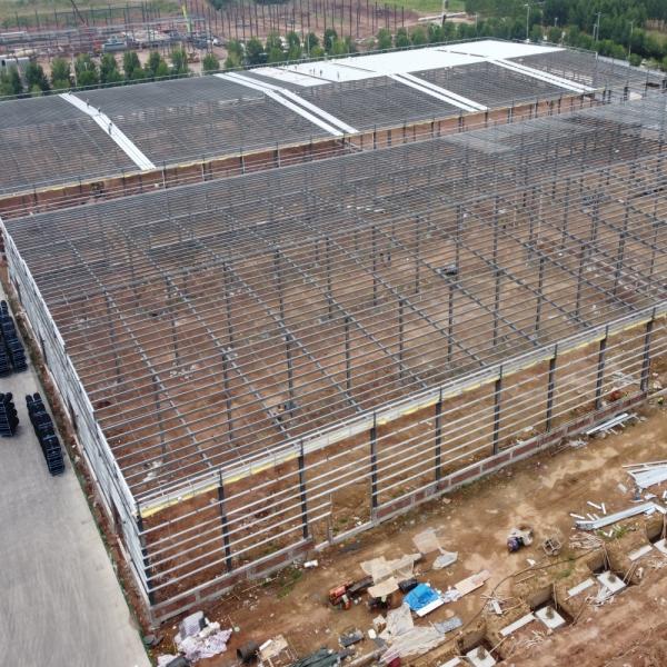 プレハブの構造の鋼鉄建築材料の倉庫ライト鉄骨フレームの構造