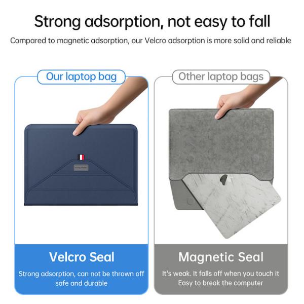 Fashion Luxury Brown PU Laptop Liner Case Sleeve Bag For On-The-Go Professionals