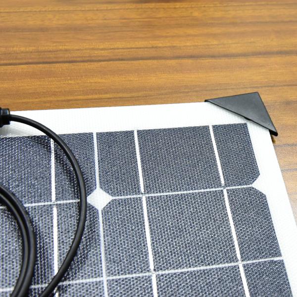 Waterproof 50w Monocrystalline Etfe Camping Solar Panels Small Black Marine Pv Rollable