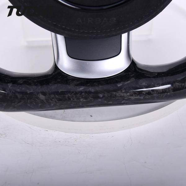Audi R8 TT High Glossy Forged Carbon Fiber Steering Wheel Luxury Alcantara