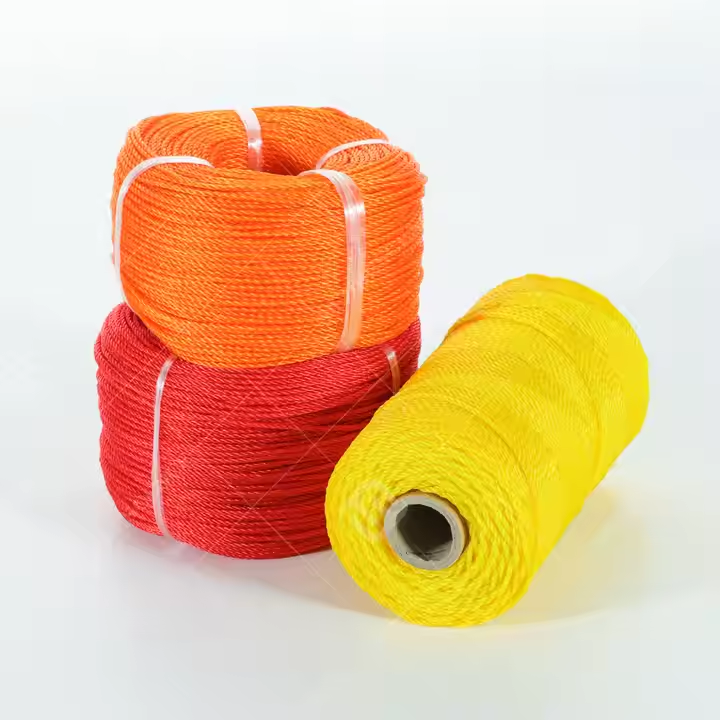 High Quality 3 Strand Polyethylene Twisted PE Monofilament Ropes For Packaging Fishing