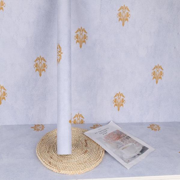 Papel de pared floral autoadhesivo con textura en relieve de 10m Vintage