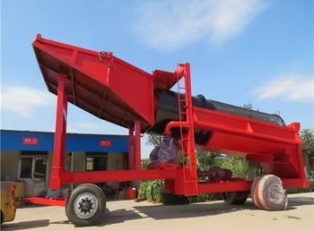 200tph Capacity Portable Gold Trommel Wash Plant with 28m Head and 20'GP Container for Precise Gold Recovery