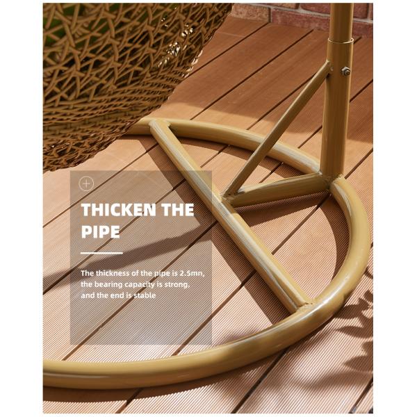 Carbon Steel Frame Bird Nest Single Hanging Egg Basket Chairs Outdoor