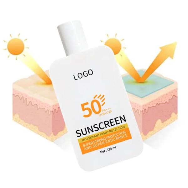 Женщины Сухое лицо Кожа Красота Косметика Солнцезащитный крем SPF 50 Крем Легкий солнцезащитный гель