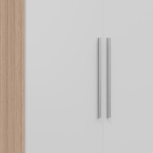 Contemporary Modern Simple Bedroom Wardrobe customization With Hanging Rod Ample Storage Panel Wood Furniture