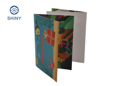 OEM ODM Voice Recording Birthday Cards With CMYK 4C Color Printing