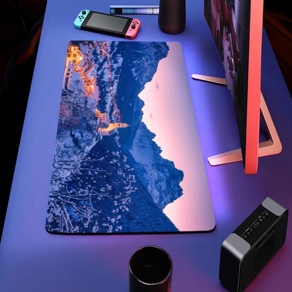 Large Gaming Anime Cartoon Mouse Pad with Custom Logo and Wireless Charging Option