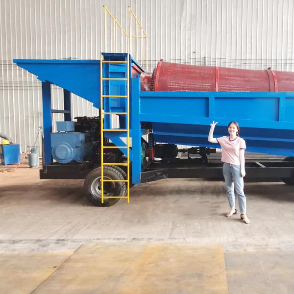 Technology Small Scale Mobile Placer Gold Washing Machine for Ghana Australia Bolivia