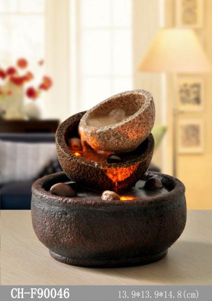 Three Cups Handicraft  Indoor Tabletop Fountains