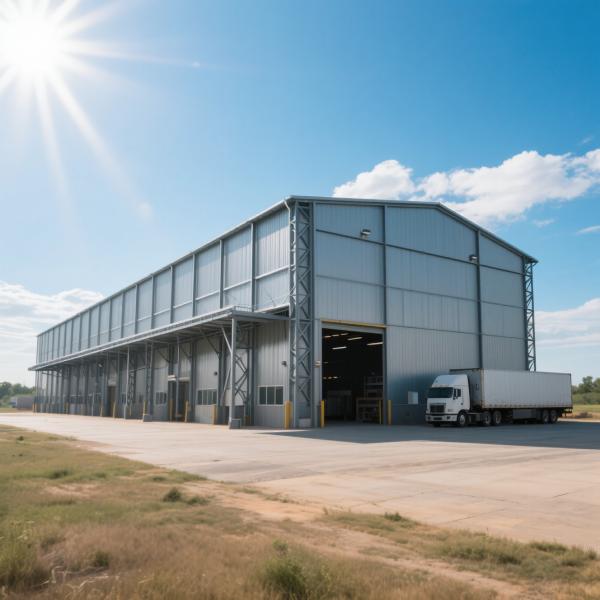 Portal Frame Prefab Pre Assembled Steel Workshop Building Storage Garage Hot Rolled Section Construction