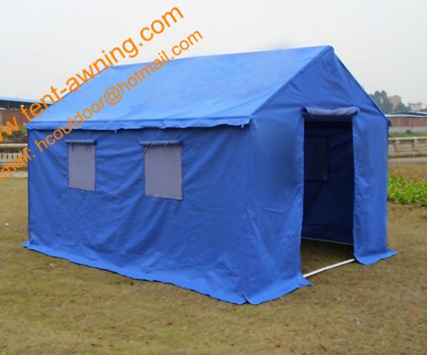 Outdoor Steel Framed  Waterproof  Emergency Disaster Relief  Tent  Refugee Tent