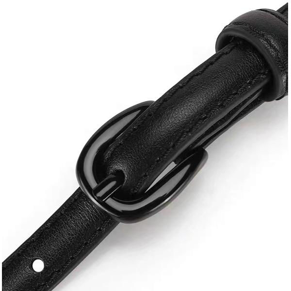 o couro da forma das mulheres de 1.0cm cerca Pin Buckle pintado magro