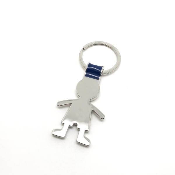 Хранитель ключевой цепи из металлического сплава цинка в серебре для ваших бизнес-потреблений