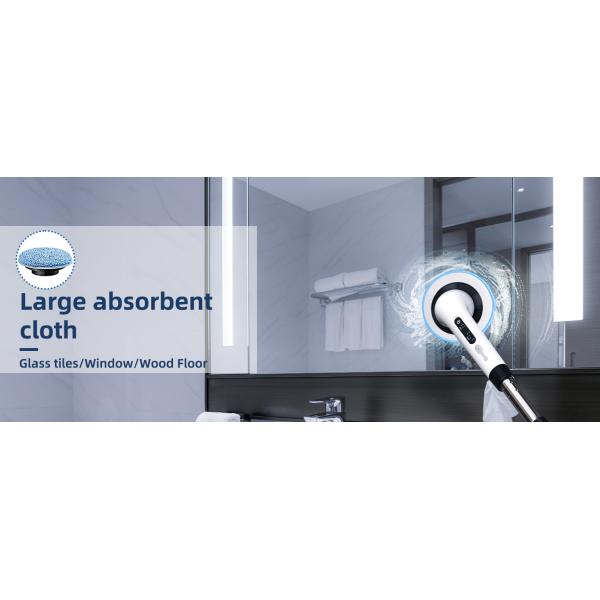 9 Replaceable Brush Heads Electric Spin Scrubber with Adjustable Detachable Handle