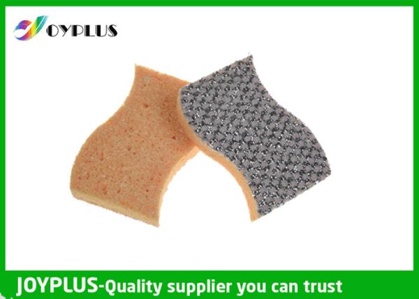 Cleverly Shaped Sponge With Stainless Steel Side