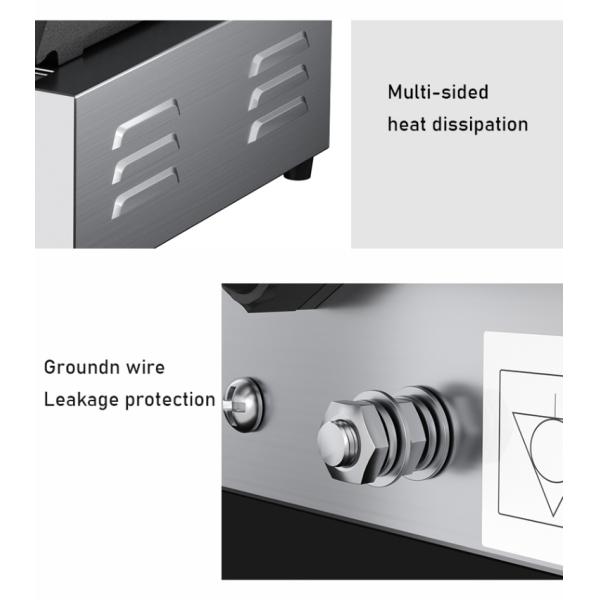 Fabricante de Panini para sándwiches a la parrilla eléctricos comerciales con tamaño de parrilla superior 215*215mm