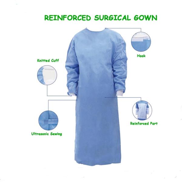 CE устранимых медицинских мантий SMS SMMS противобактериологический одобрил