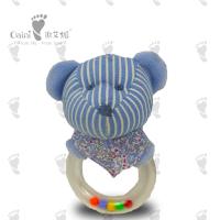 Bichinhos de pelúcia brinquedos educativos de pelúcia adequado para crianças chocalho ursinho de pelúcia 14 x 8 cm