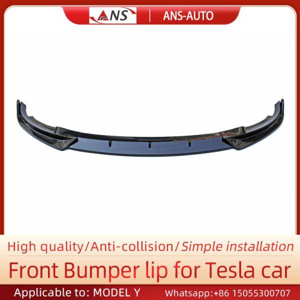 Crashproof Tesla Model Y Front Lip Spoiler Lightweight Bolt On Installation