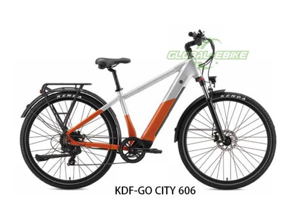 KDF-GO CITY 606 City Ebike com 36V 10,4Ah Bateria Confortável Selo 25 Km/h Velocidade máxima