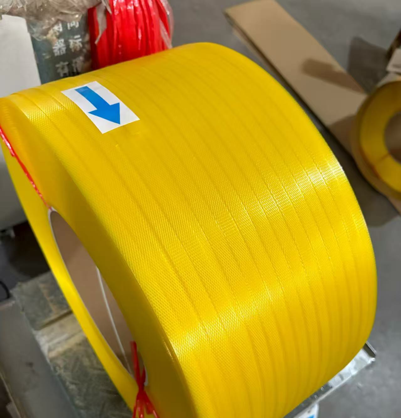 High-stretch PP packing belt 5mm transparent PP packaging belt for automatic strapping machines