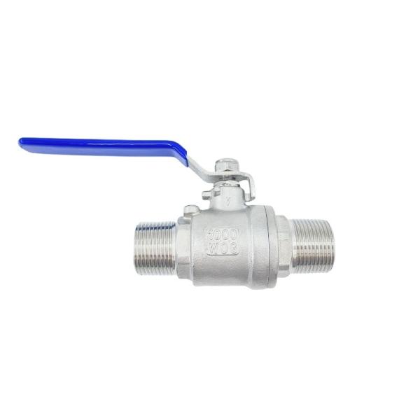 Q11F-16/64P 304 de aço inoxidável 2PC válvula de esfera de rosca dupla para tratamento de água