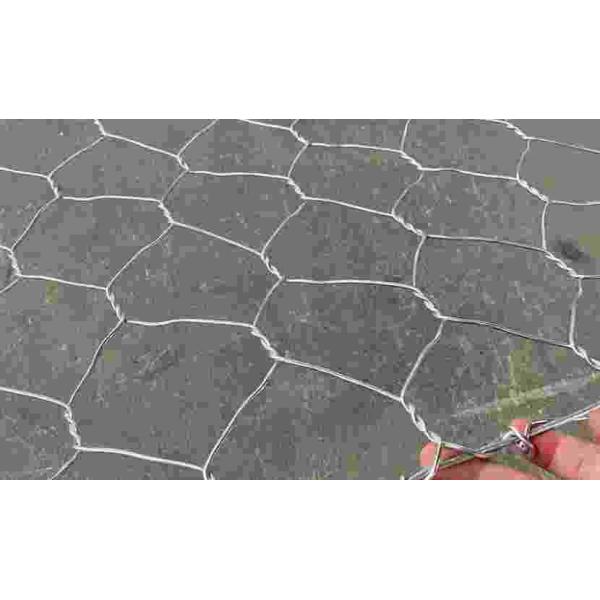 PVC 60mmx80mm шестиугольный покрыл ячеистую сеть Gabion для подпорной стенки