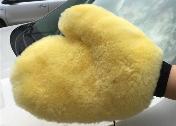 Luva real macia super da limpeza do Lambswool do Merino da luva da lavagem de carros da pele de carneiro para o carro