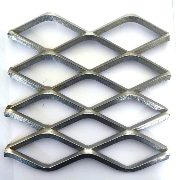 Pulled Plate Expanded Metal Diamond Mesh For Walkway Zoo Fence