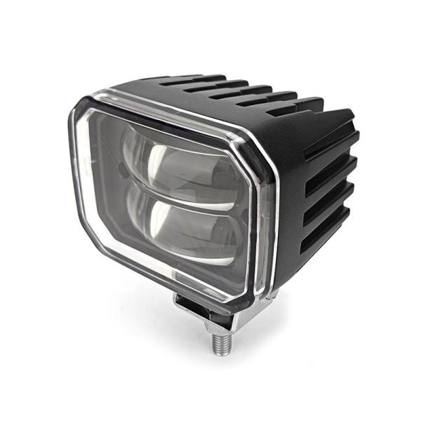 10V - 80V de montacargas Luz de zona roja 30W LED de montacargas luces de seguridad con soporte de acero inoxidable