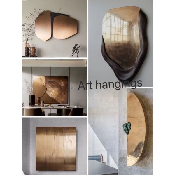 Pop Modern Home High Quality Glass Mirror Metal Wall  Art Decor Sculpture for Sale