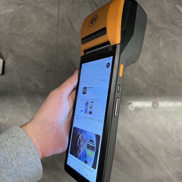 Android Handheld Pos Terminal 8-Core Handheld POS Machine With 5-Point Touch Capacitive Touch Screen