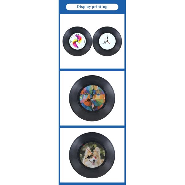 Sublimation Metal Clock  with Photo Frame DIY Custom logo for Business Gifts