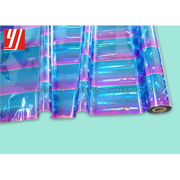 PET Holographic Hot Stamping Foil For Bags Book Wraps Clear Labels Folders Media Covers