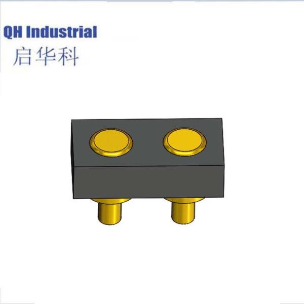 2Pin 2.54mm Pitch Iceland Wearable Device Magnetic Micro Usb Connectors Magnetic spring loaded pin Connector