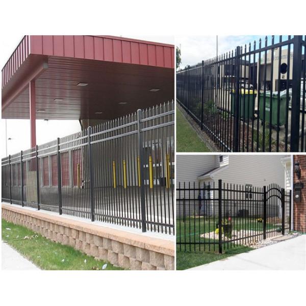 Boundary Steel Tubular Picket Fence Powder Coated Garrison Fence