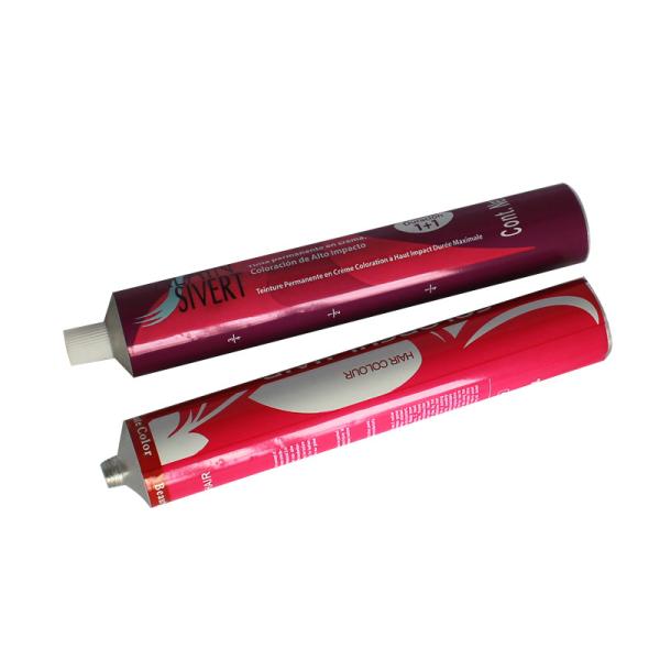 Aluminium Tubes  for  Hair Color cream with Black color printing surface for Mexico Market