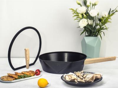 alumínio 10.25Inch que frita Pan Oven Safe With Silicone Handle