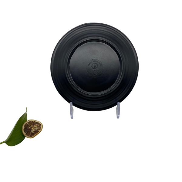 Matte Black Restaurant Melamine Dinner Plates ​7'' Hot Pot Dinnerware