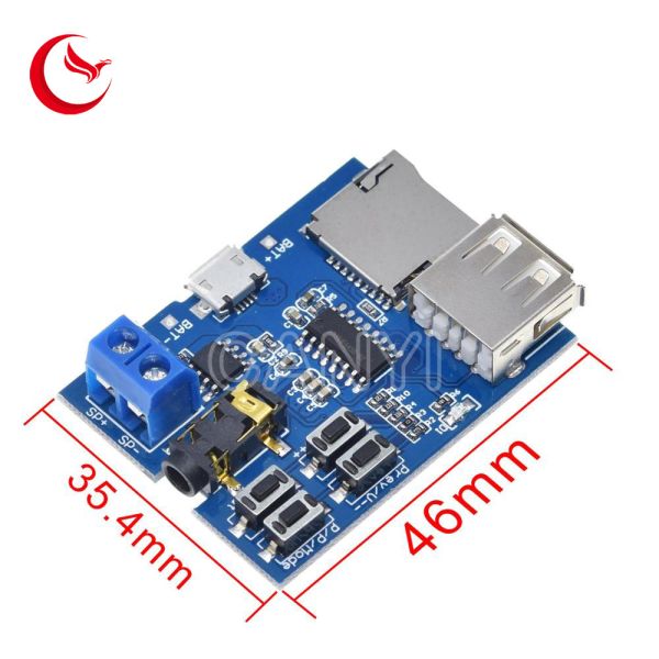 Custom Printed Circuit TF Card Pcb Board U Disk MP3 Format Decoder Board Module Amplifier Decoding Audio Player