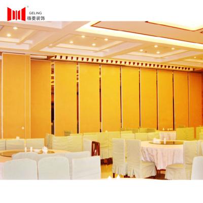 2000mm 3800mm Sliding Demountable Partition Wall Panels With POM Hanging Wheels