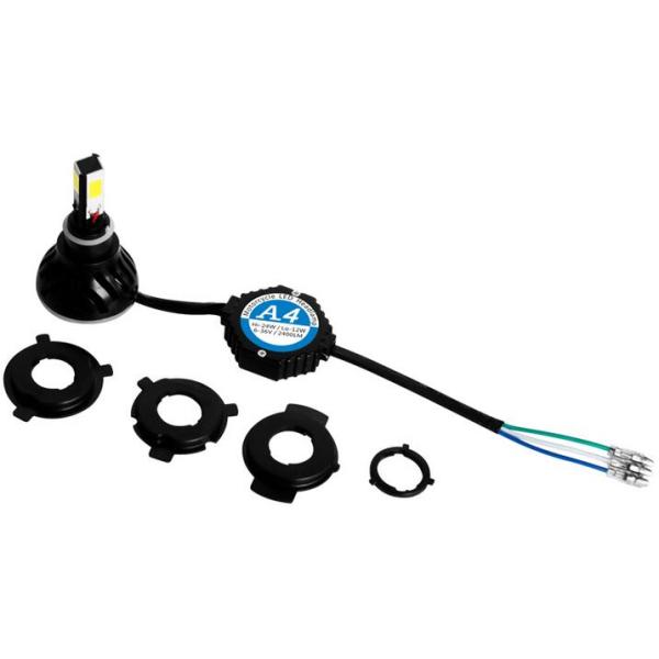 2600lm Led Motorcycle Headlight , 24W H4 H7 H6 Motorcycle Led Spotlights