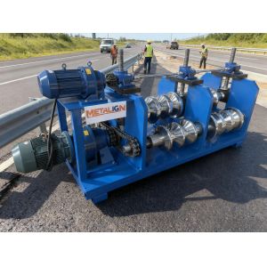 Efficient Auto Guardrail W Beam Barrier Bending Machine