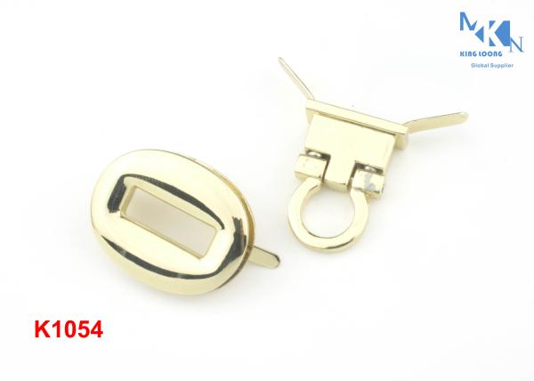 Oral Sharp Zinc Alloy Bag Twist Turn Lock For Handbag Size 31.7mm K1054