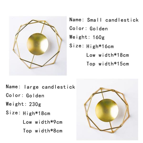 Hot Sale Metal Candle Stand  Sturdy Material Wholesale Candlestick Tabl Lamp Nordic Candle Holder